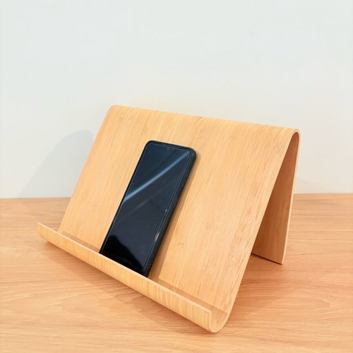 Vivalla IKEA tablet stand new, made of birch wood and bamboo veneer