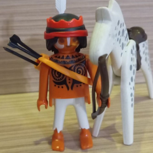 Playmobil Indian with Horse figure like new