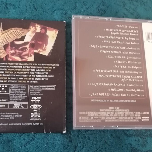 The Crow Original Motion Picture Soundtrack and movie like new
