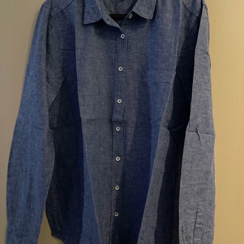 H&M Blue Dress Shirt Size M Like New