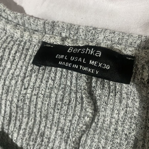 Bershka autumn dress like new, gray, sizes M and L