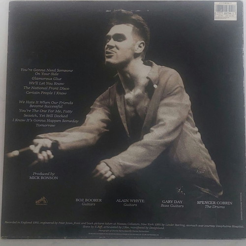 Morrissey Your Arsenal LP like new, Greek copy 1992