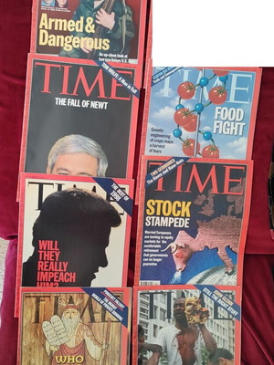 TIME περιοδικά μεταχειρισμένα, 31 τεύχη 1998-1999, αγγλόγλωσσα