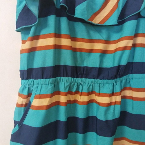Peacocks summer dress like new, blue and brown