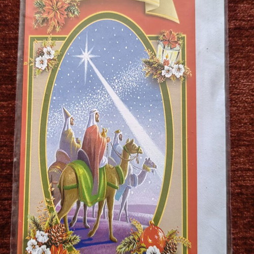 Vintage Christmas greeting cards, set of 8