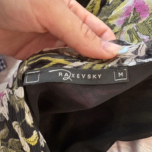 Silk blouse Raxevsky medium black like new