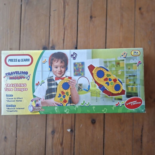 Traveling Music Bongos new in box for children 2+