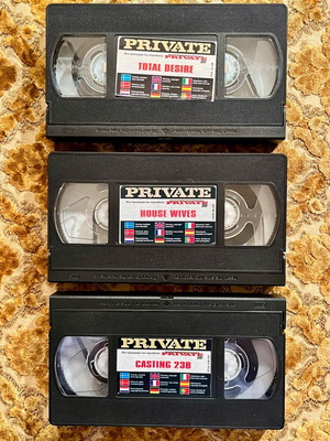 Private 3 VHS used, erotic movies pack