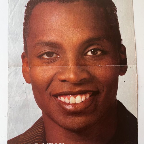 Steven Tyler Aerosmith Haddaway poster used 21cm x 28cm