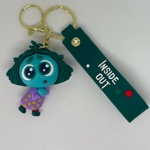 Inside Out keychain new, green and turquoise
