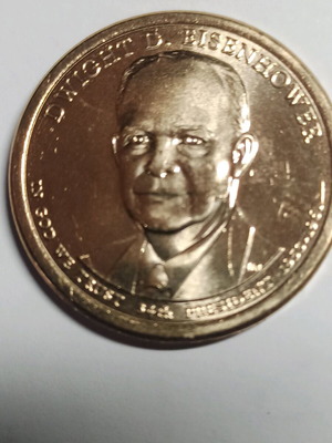 America 1 dollar 2015 D presidential dollar Dwight D. Eisenhower unc