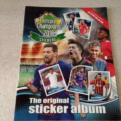 Asteria Champions 2018 Sticker Album like new, empty