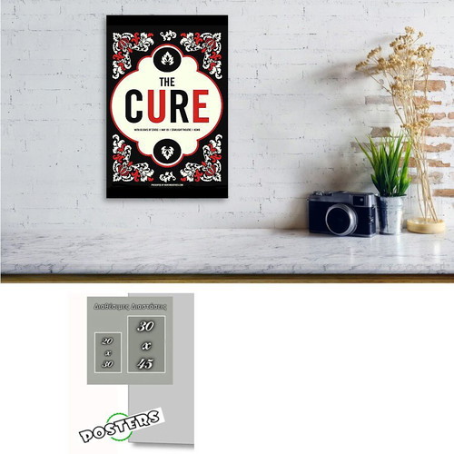 The Cure poster new, 20cm x 30cm, international music scene