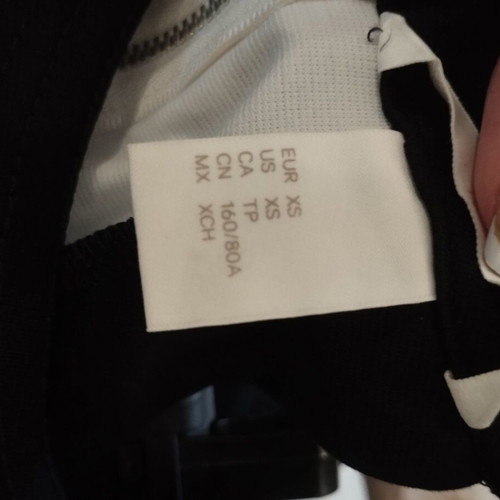 H&M halter neck pencil dress like new, black and white, XS