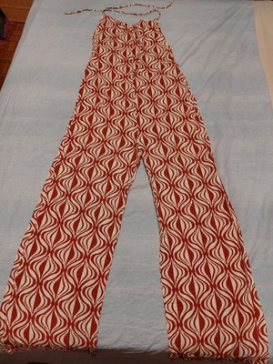 Pull & Bear jumpsuit like new, size S, beige and orange