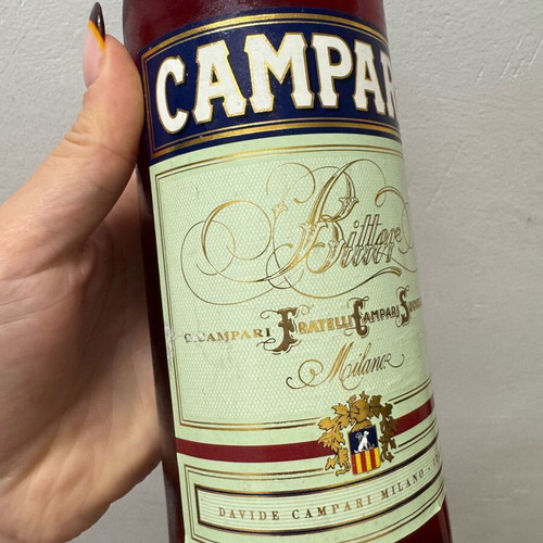 Campari vintage bottle like new, 70s-80s