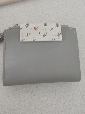 Wallet like new with coin and card holders, gray