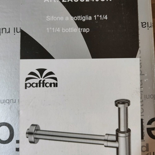 Paffoni siphon round washbasin ZACC240CR