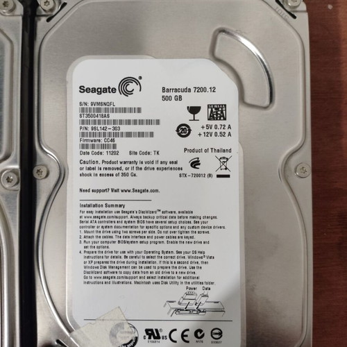 Hard disks 3.5'' used in various capacities
