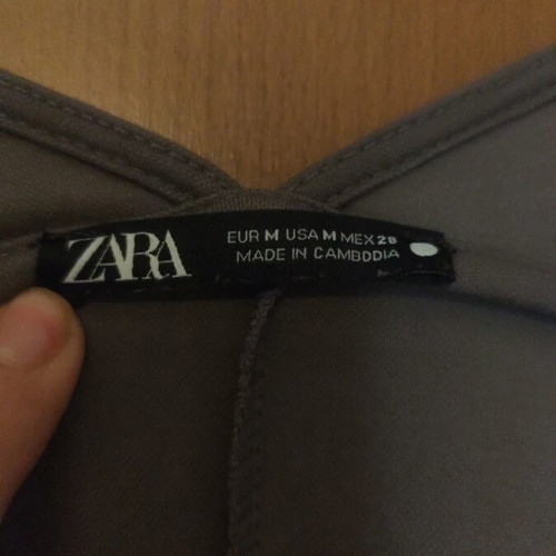 Zara dress with velour belt, size M, like new, gray mouse