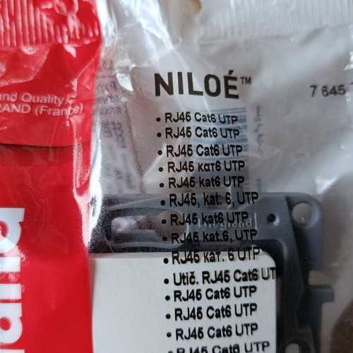 Legrand NILOE RJ 45 Network Sockets White New