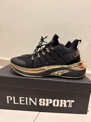 Plein Sport sneakers like new, size 44, black and gold