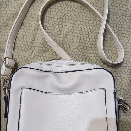 Crossbody bags, pack of 2, beige and red