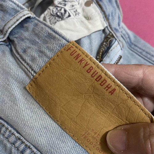 Funky Buddha shorts women's blue with rips like new, size S