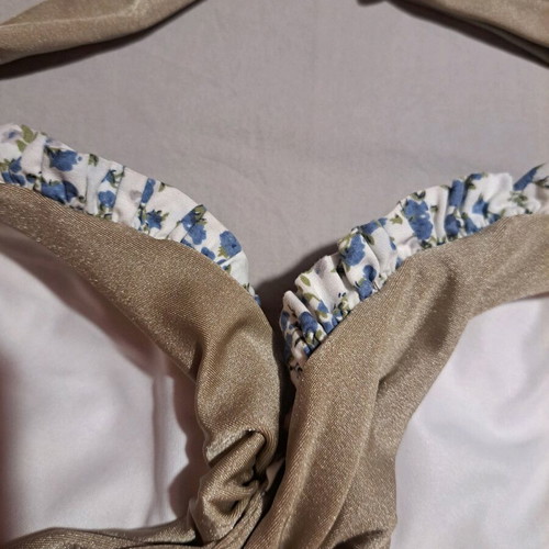 Strapless swimsuit like new, size S, beige