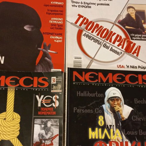 Nemecis magazine used, issues 31-32-34-35, year 2002