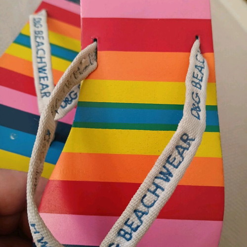 D&G Beach colorful children's flip-flops new size 33-34