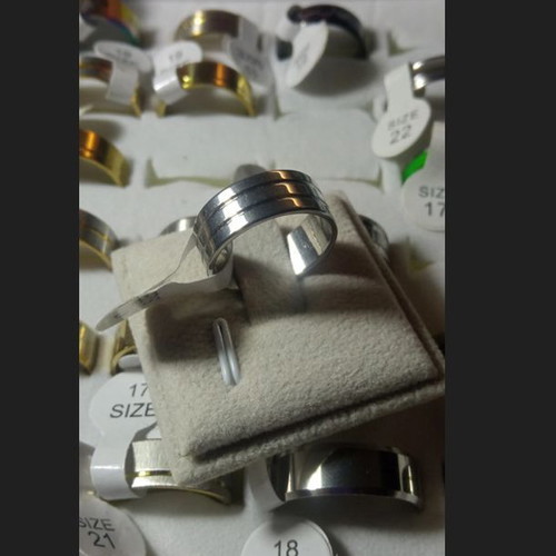 Women's ring new, durable steel, size 17