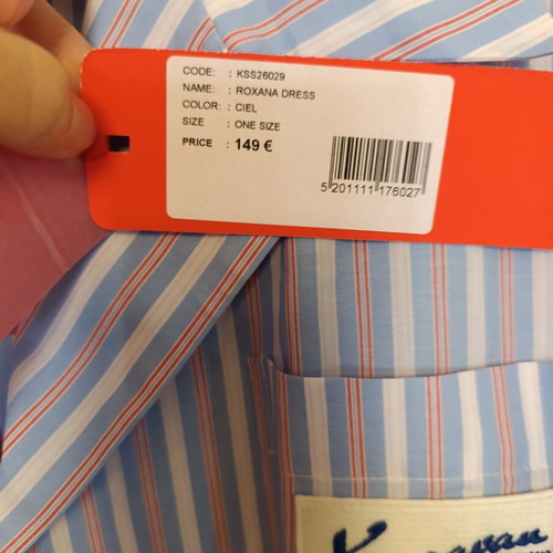 Karavan Roxana dress new, blue and pink
