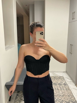blue black corset (vassia kostara)