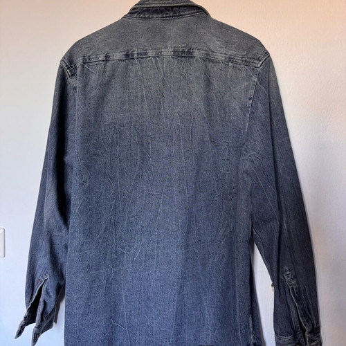 Zara Denim Jacket men's like new, gray and blue, size XL
