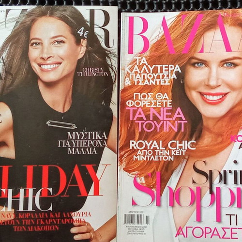 Bazaar Holiday and Spring Shopping magazines like new, 2 pieces