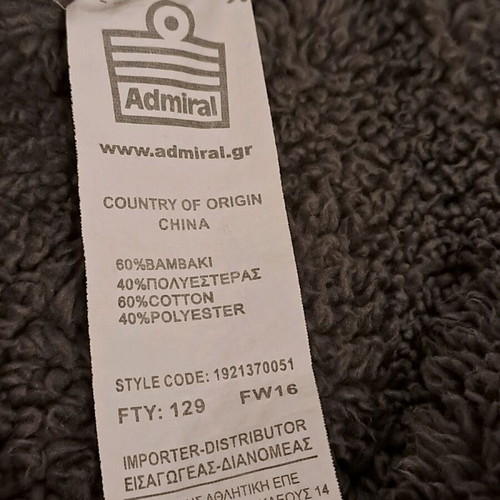 Admiral gray hoodie jacket like new with fur lining