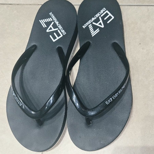 Emporio Armani EA7 flip flops like new, size 38, black