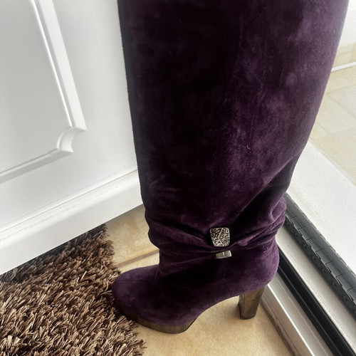 Miss Sixty purple boots size 38 like new