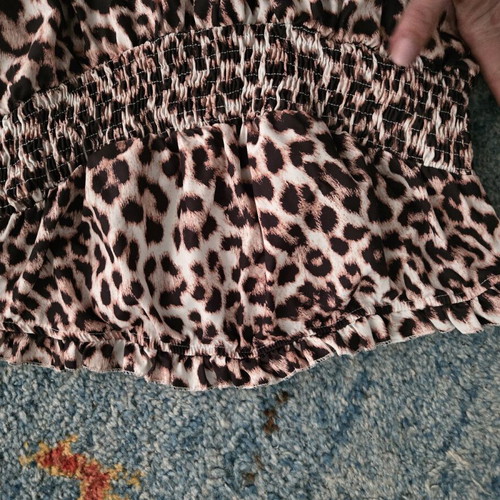 Shein women's mini dress XL like new, animal print