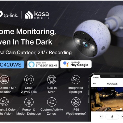 TP-Link Kasa KC420WS Outdoor Security Camera new