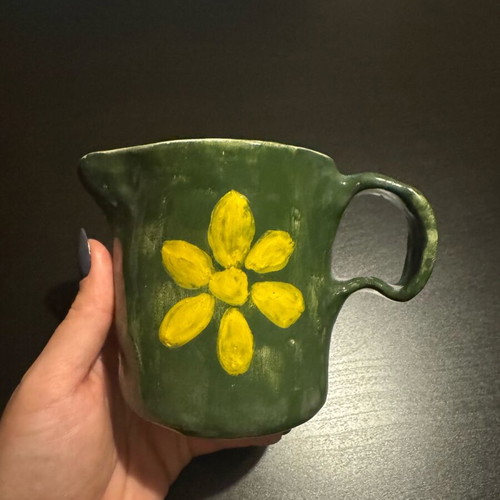 Handmade ceramic small pitcher new