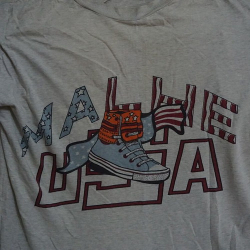 Men's short-sleeve t-shirt used, gray, size L