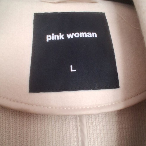 Pink Woman light women's coat, beige, size L