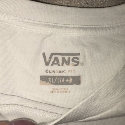 Vans T-shirt like new, white and green, size S