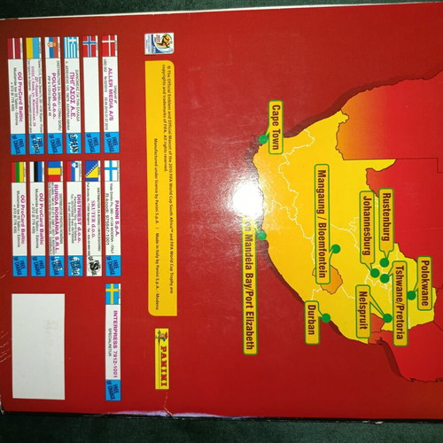 Panini World Cup 2010 South Africa album used, complete