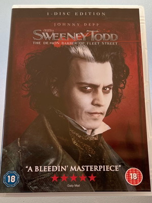Sweeney Todd The demon barber of Fleet street dvd