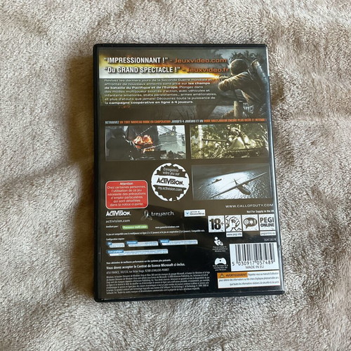 Call of Duty World at War PC game French version like new