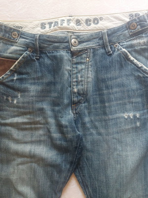 Staff Jeans Distressed Vintage Look Size EUR 42 / 32 US Like New