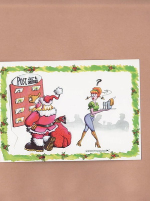 PostArt Cards #140 Stavros Georgiou "Chronia Polla" like new, 1997